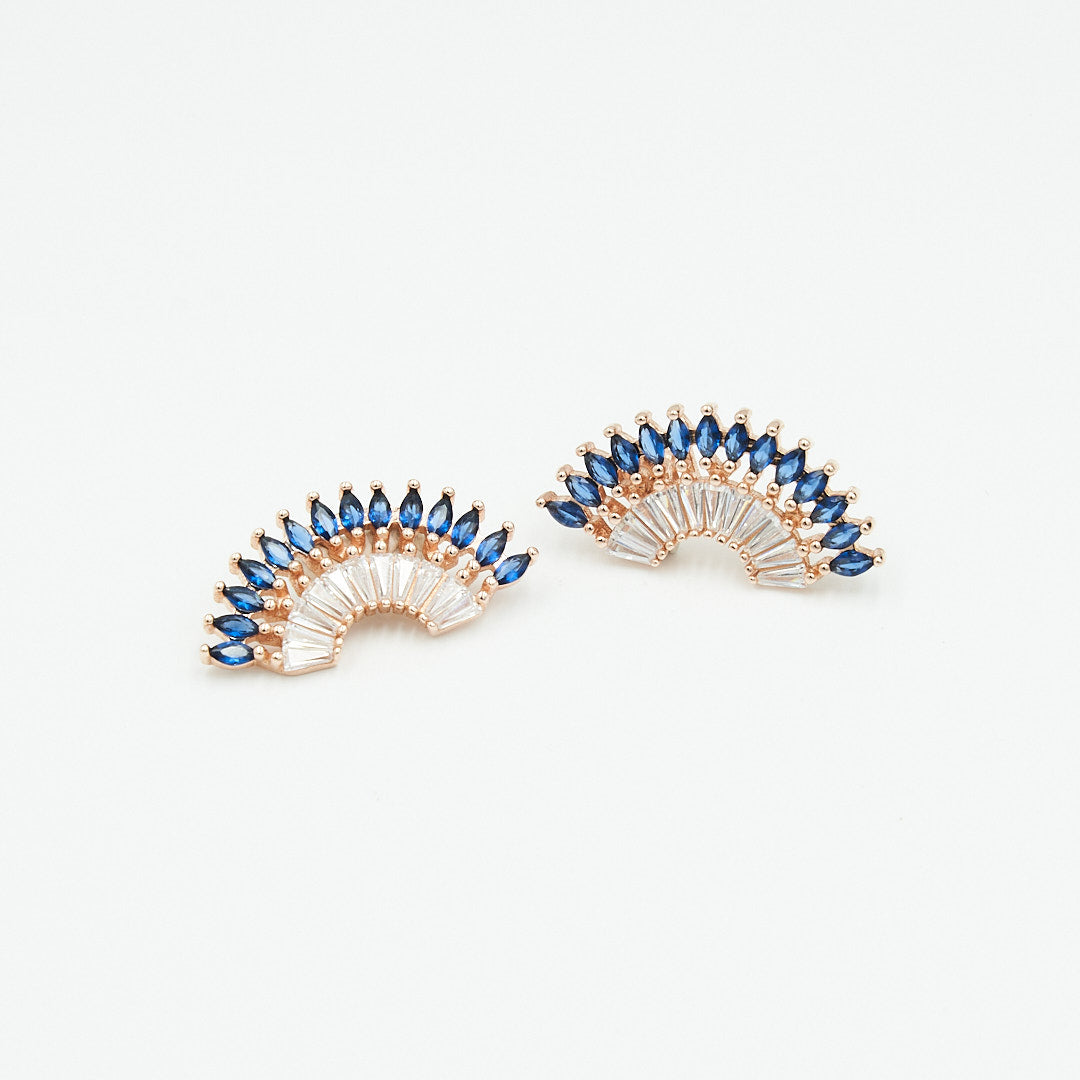 BURST CLIMBER EARRINGS (SAPPHIRE)
