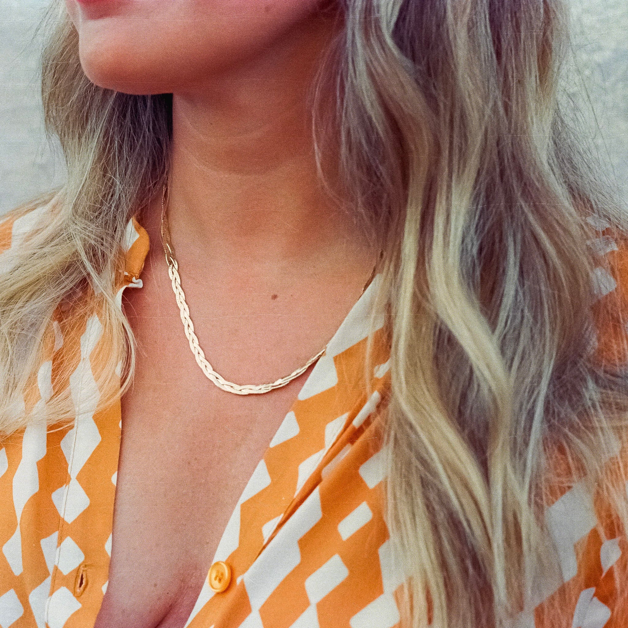 BRAIDED HERRINGBONE NECKLACE