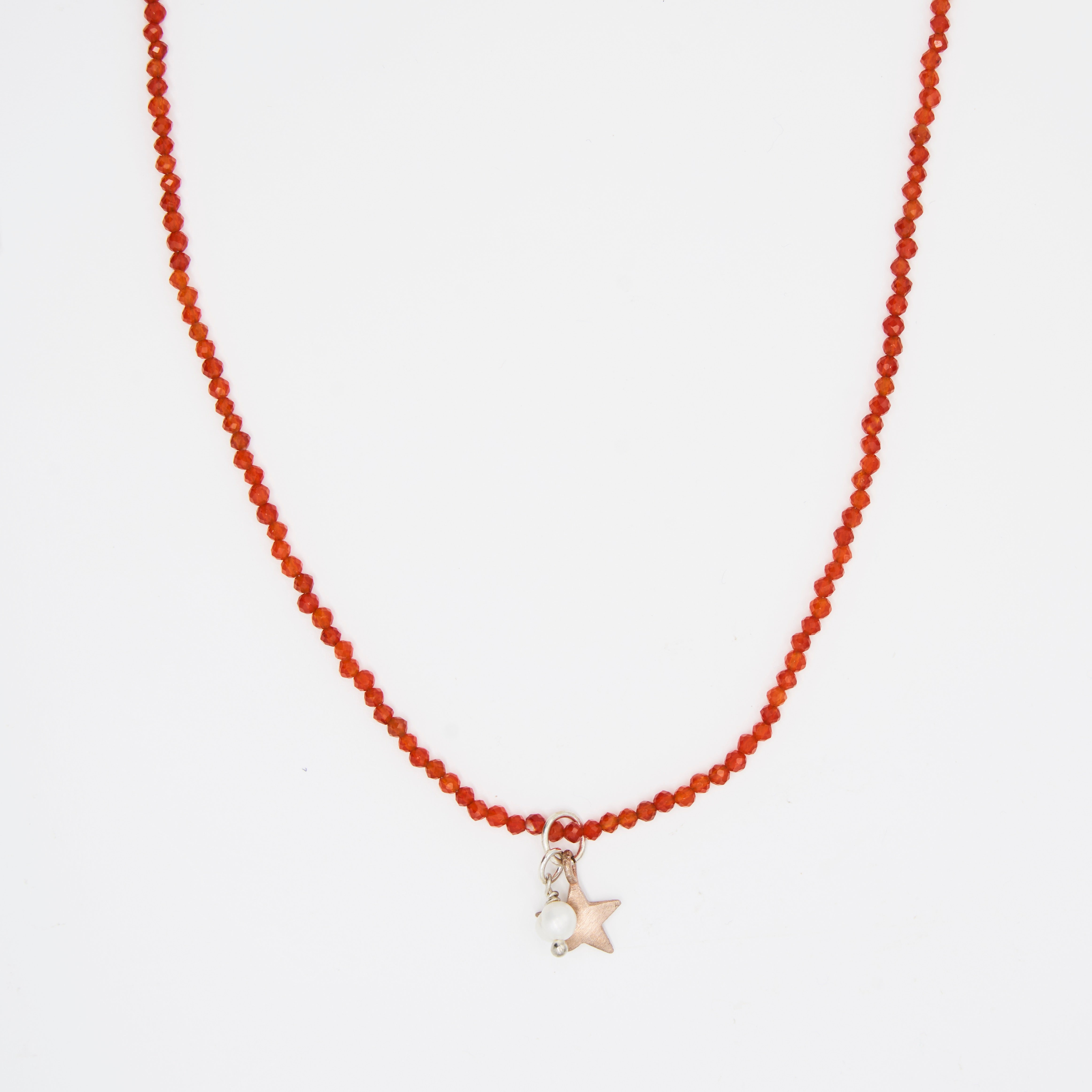 CARNELIAN STAR NECKLACE