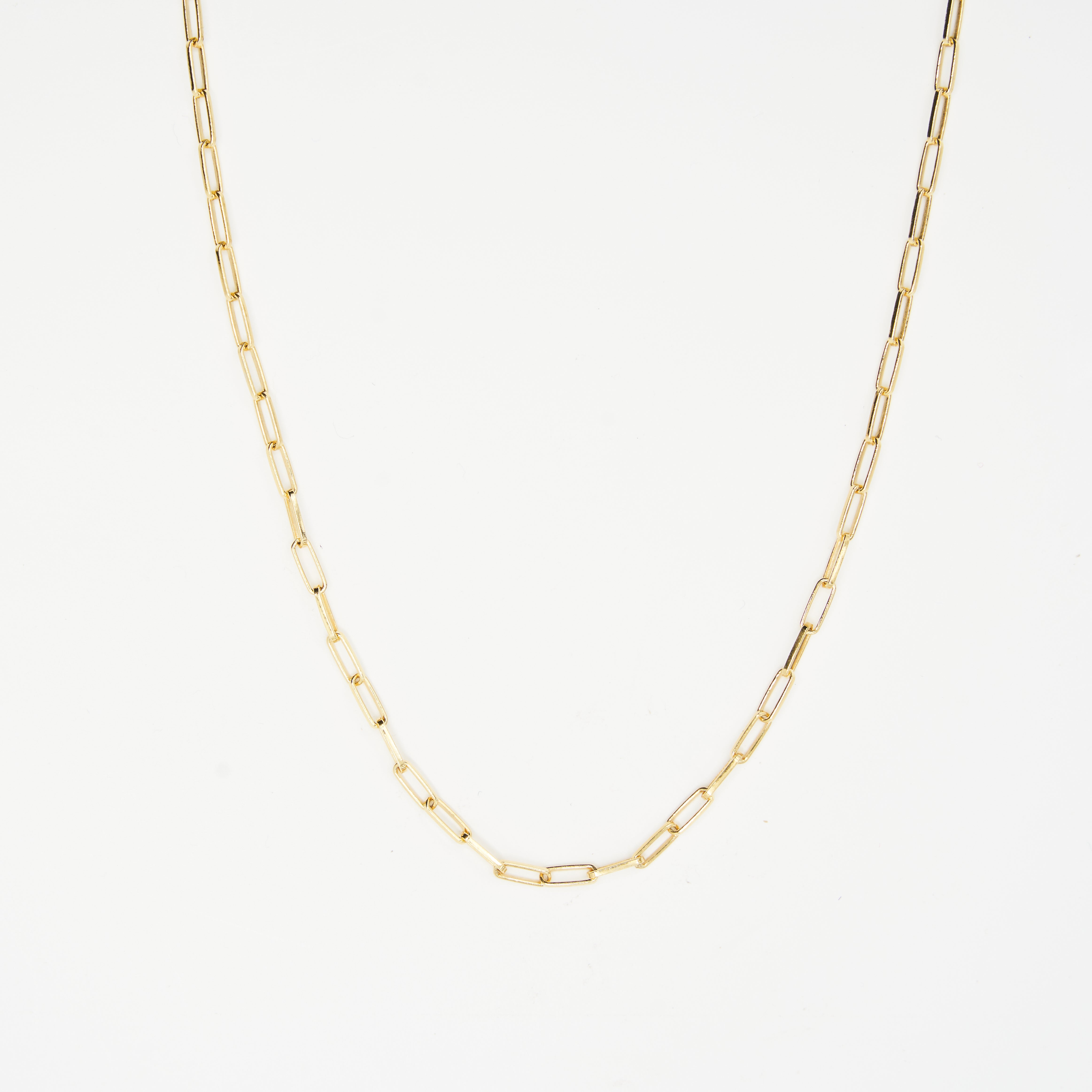 BABY PAPERCLIP LINK NECKLACE