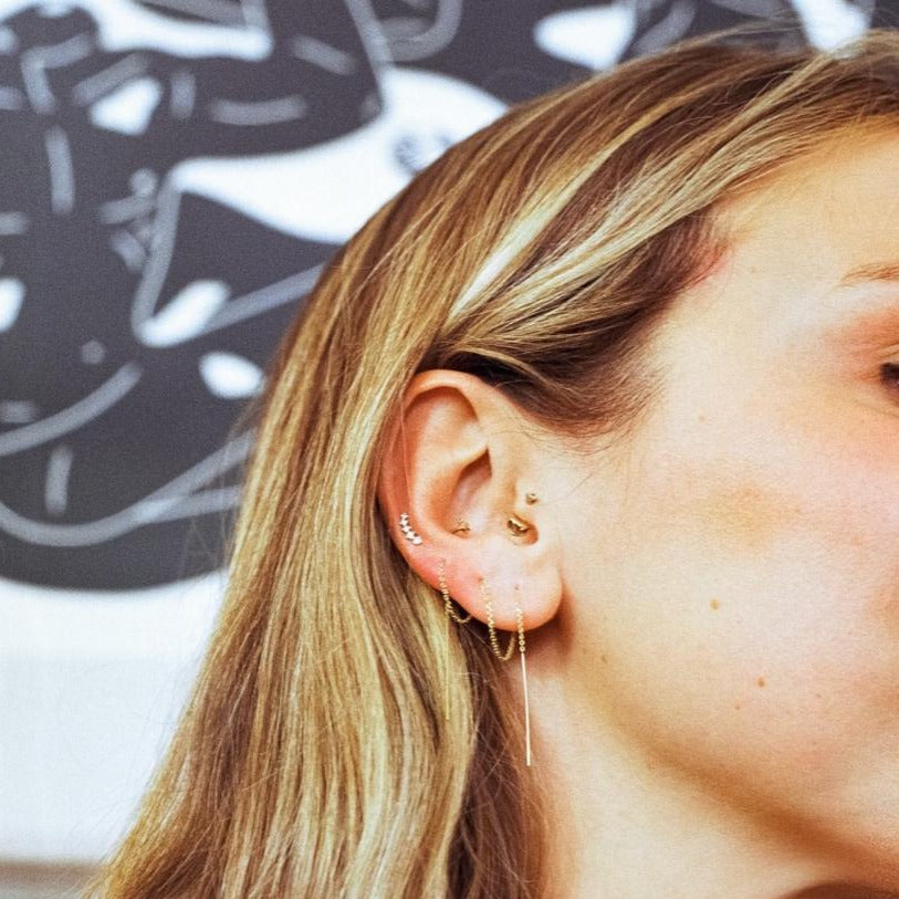 CHAIN THREADER EARRING