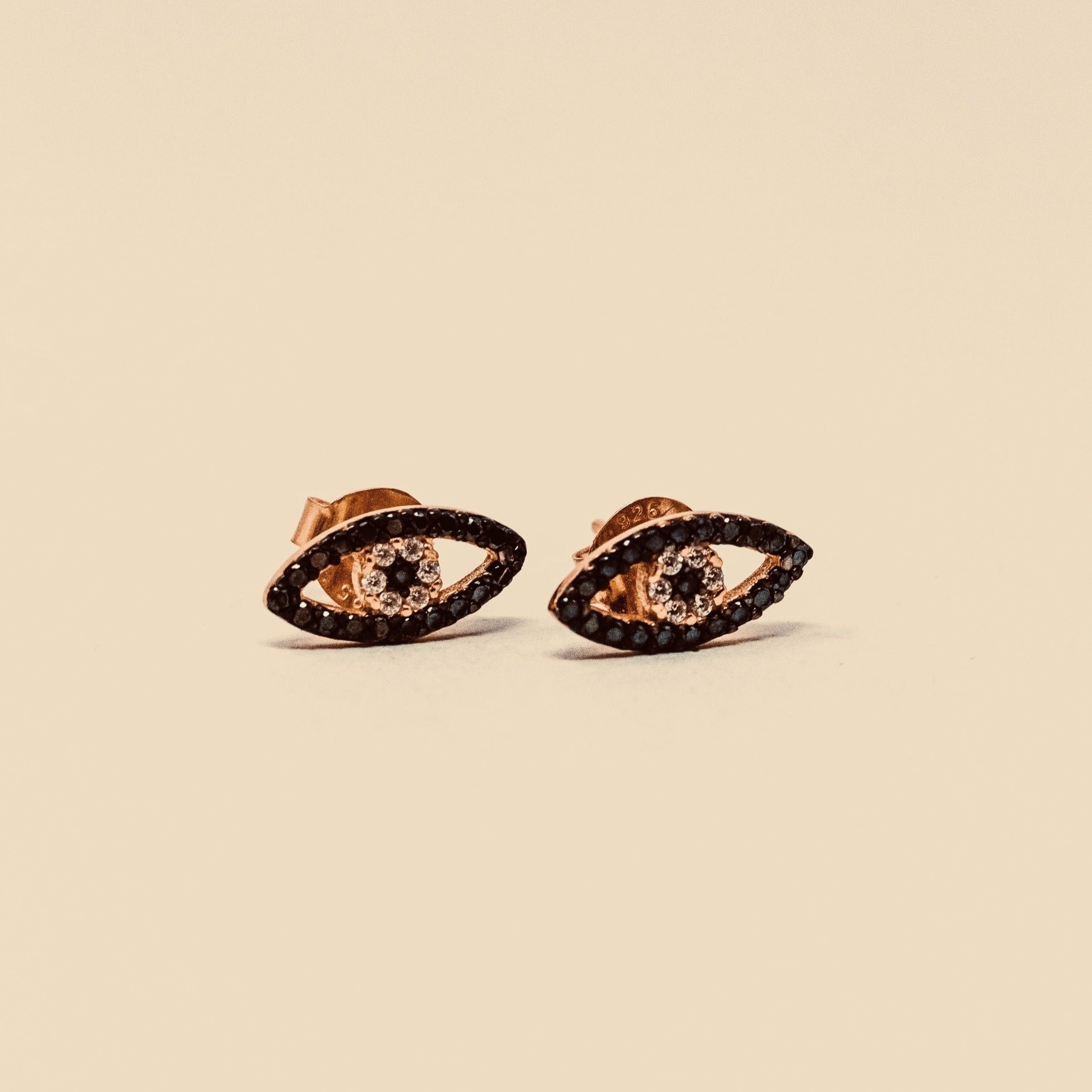 EVIL EYE STUD EARRINGS