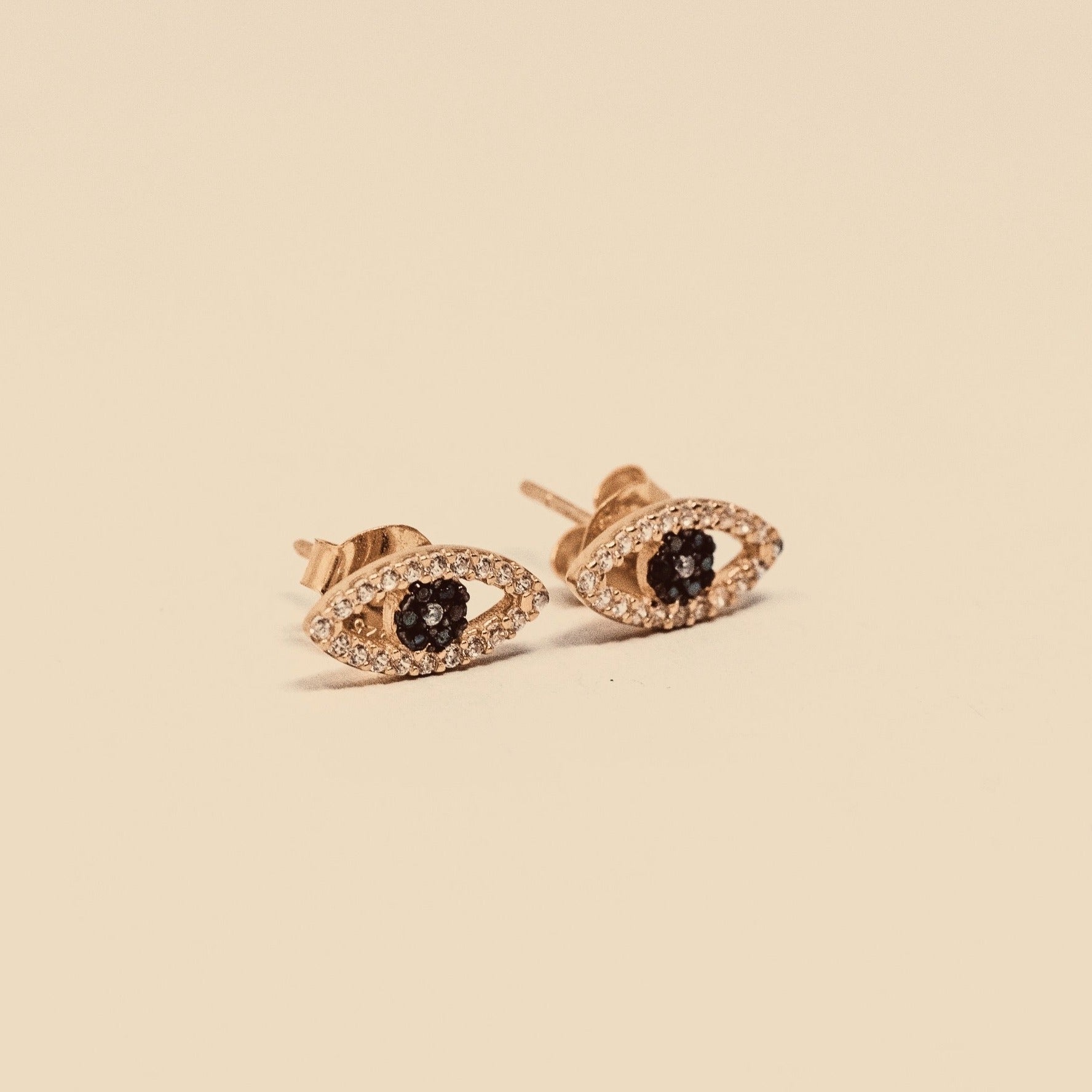 EVIL EYE STUD EARRINGS