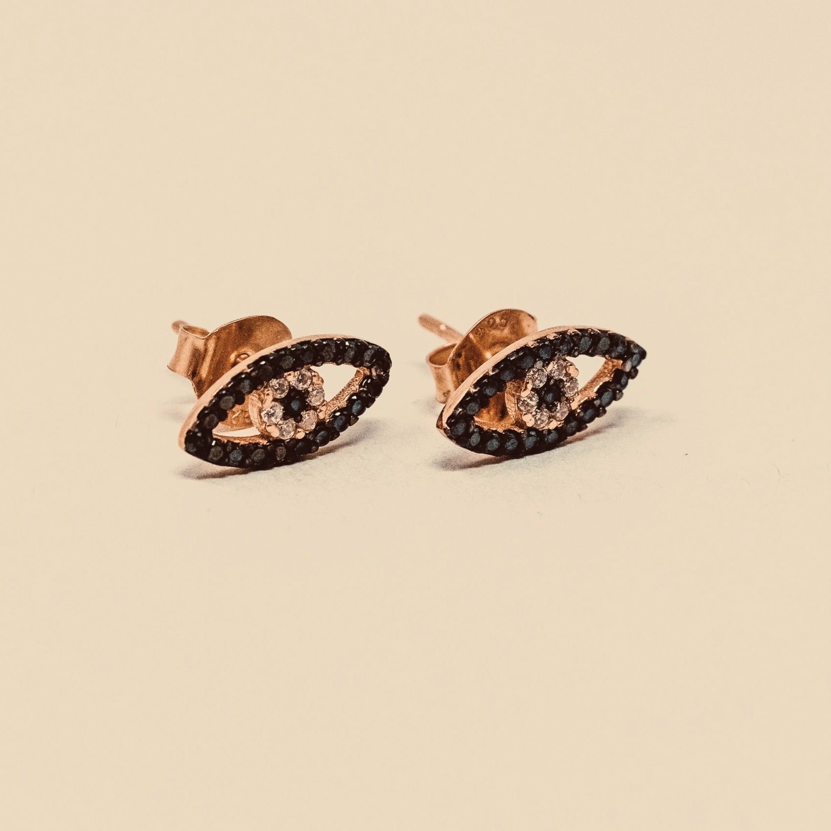 EVIL EYE STUD EARRINGS