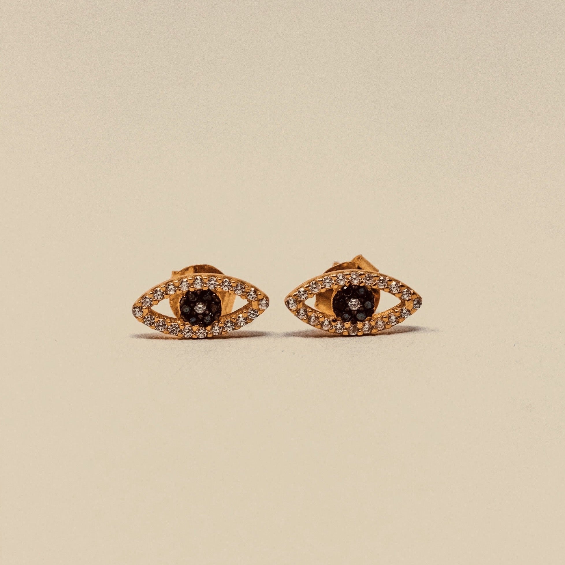 EVIL EYE STUD EARRINGS