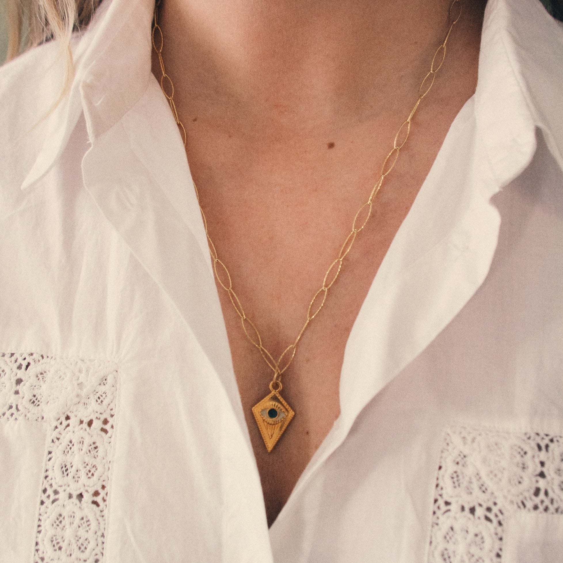 ELECTRA OVAL LINK NECKLACE