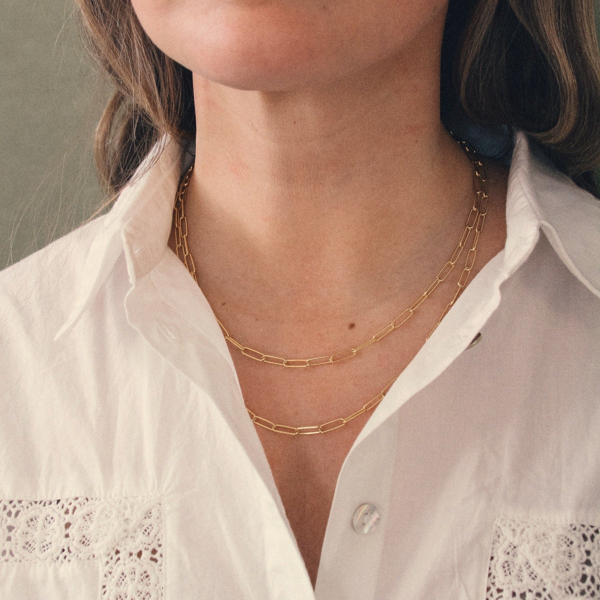 PAPERCLIP LINK NECKLACE