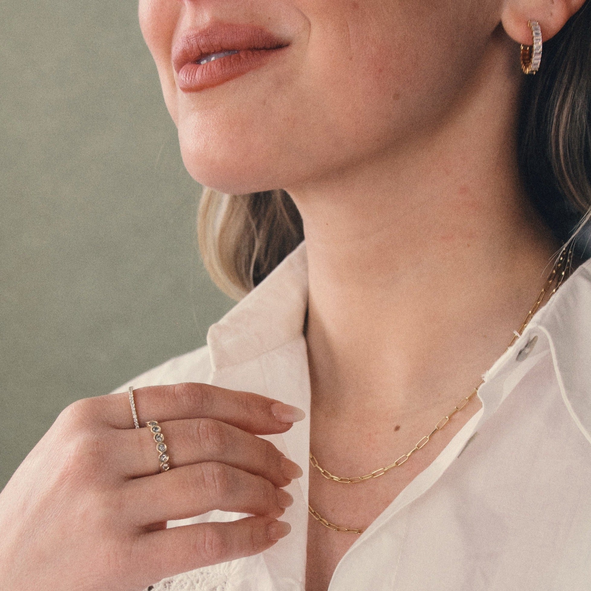 BABY PAPERCLIP LINK NECKLACE