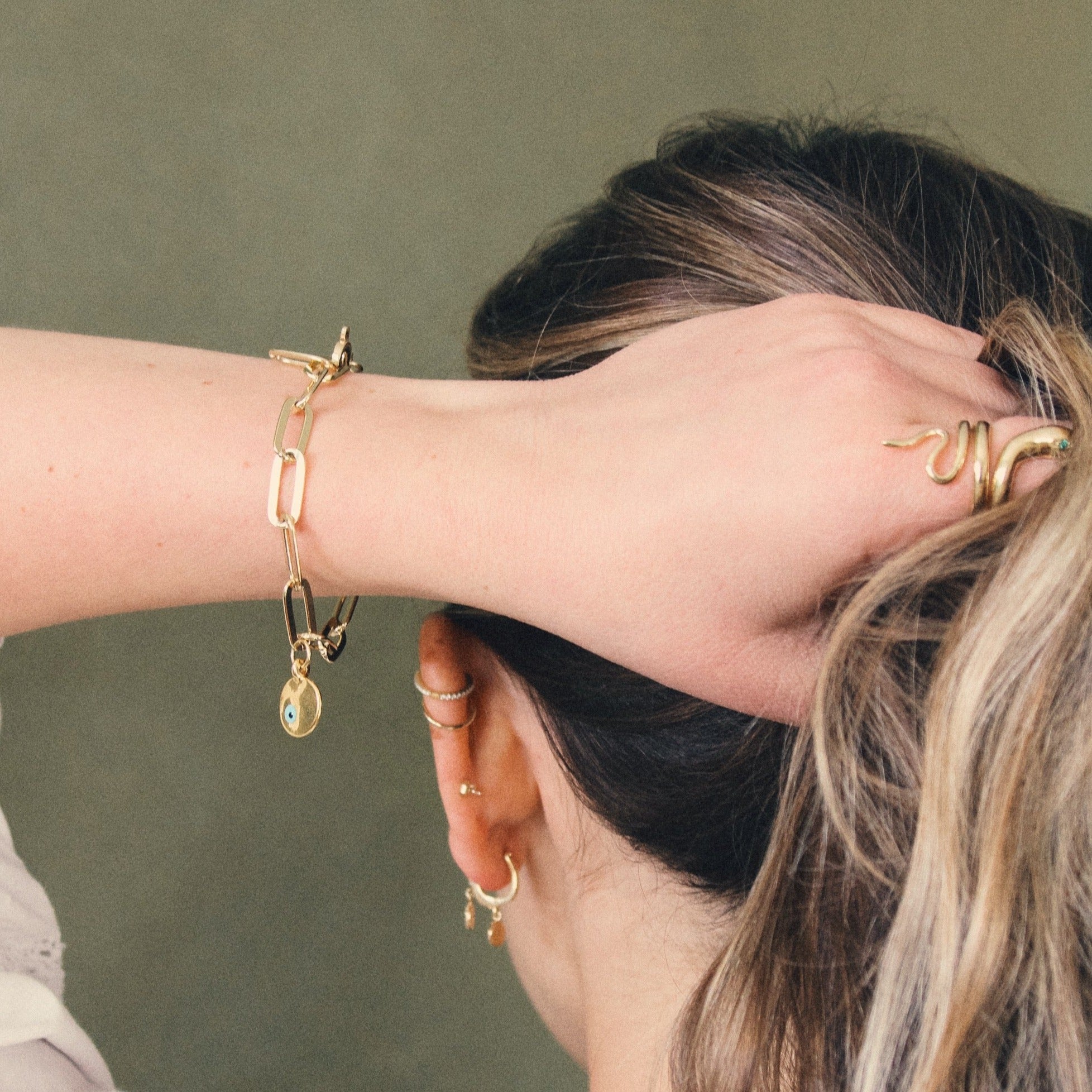 EVIL EYE LINK BRACELET