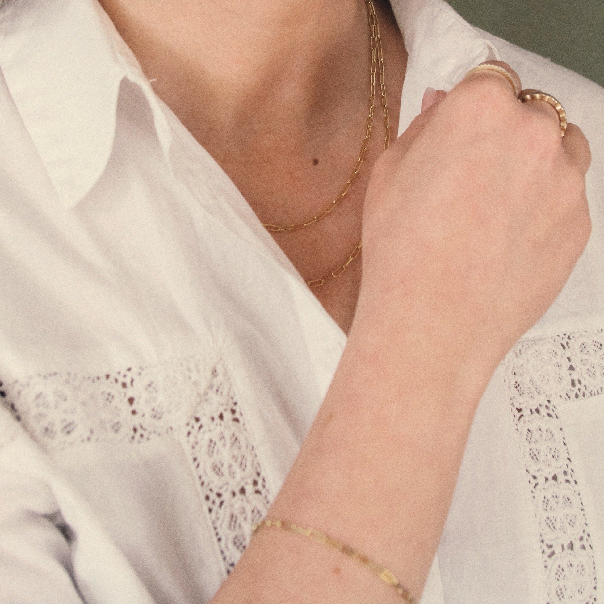 BABY PAPERCLIP LINK NECKLACE