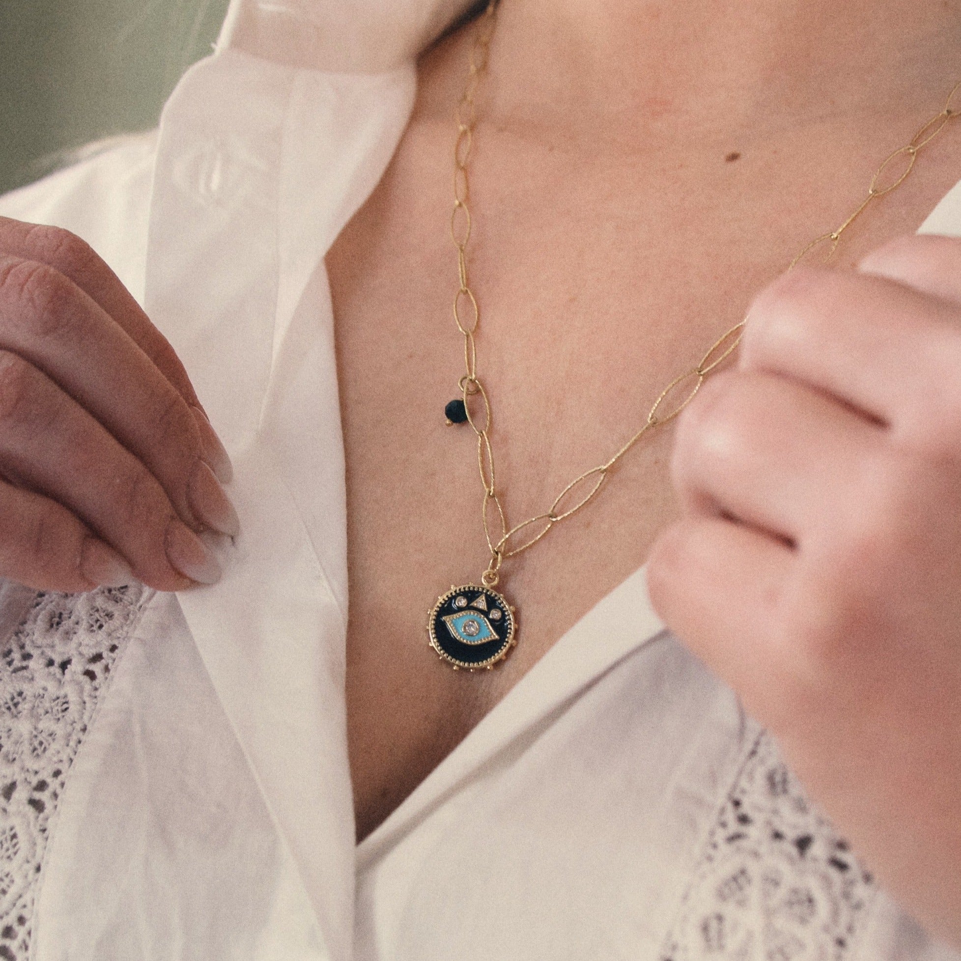 DAPHNE OVAL LINK NECKLACE