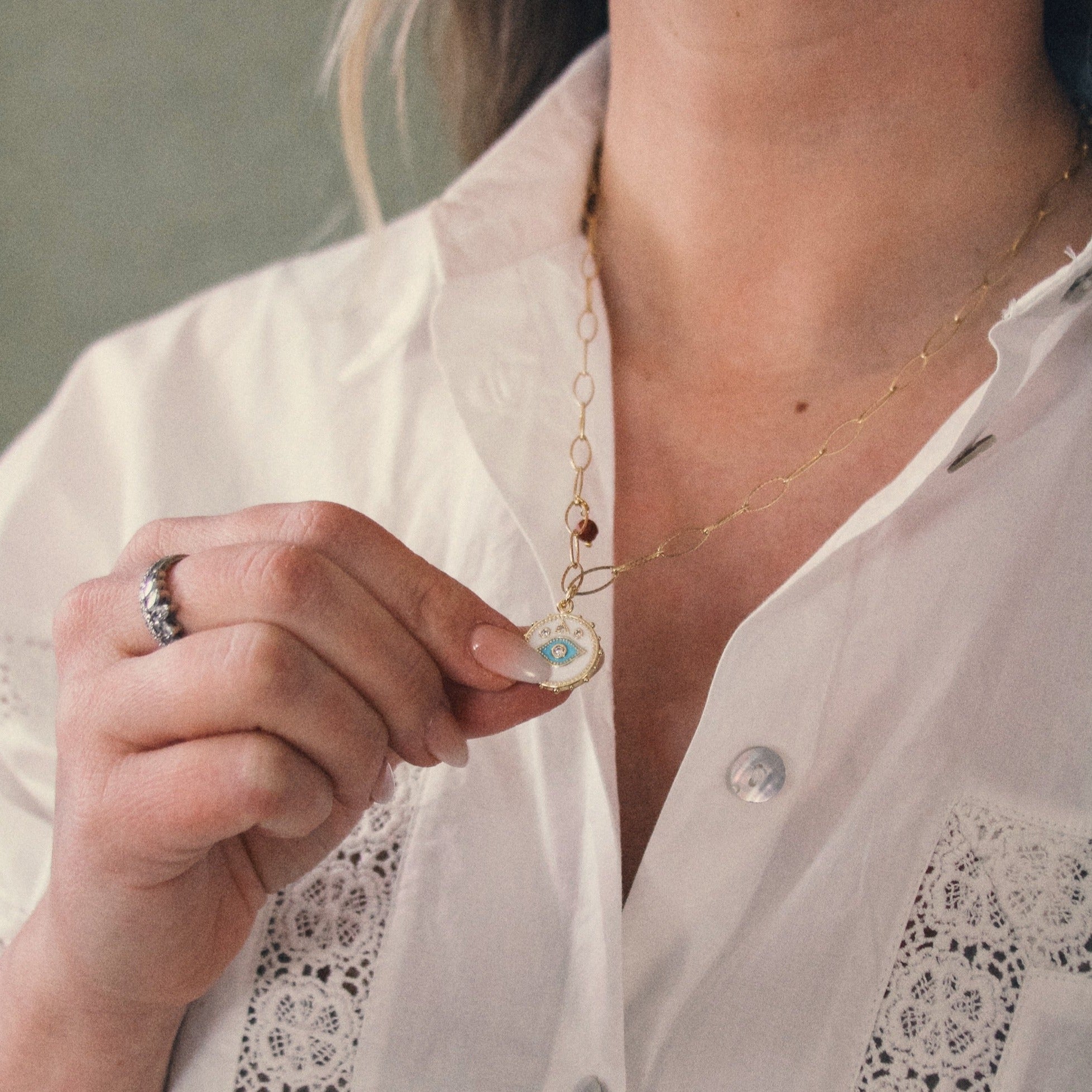 DAPHNE OVAL LINK NECKLACE