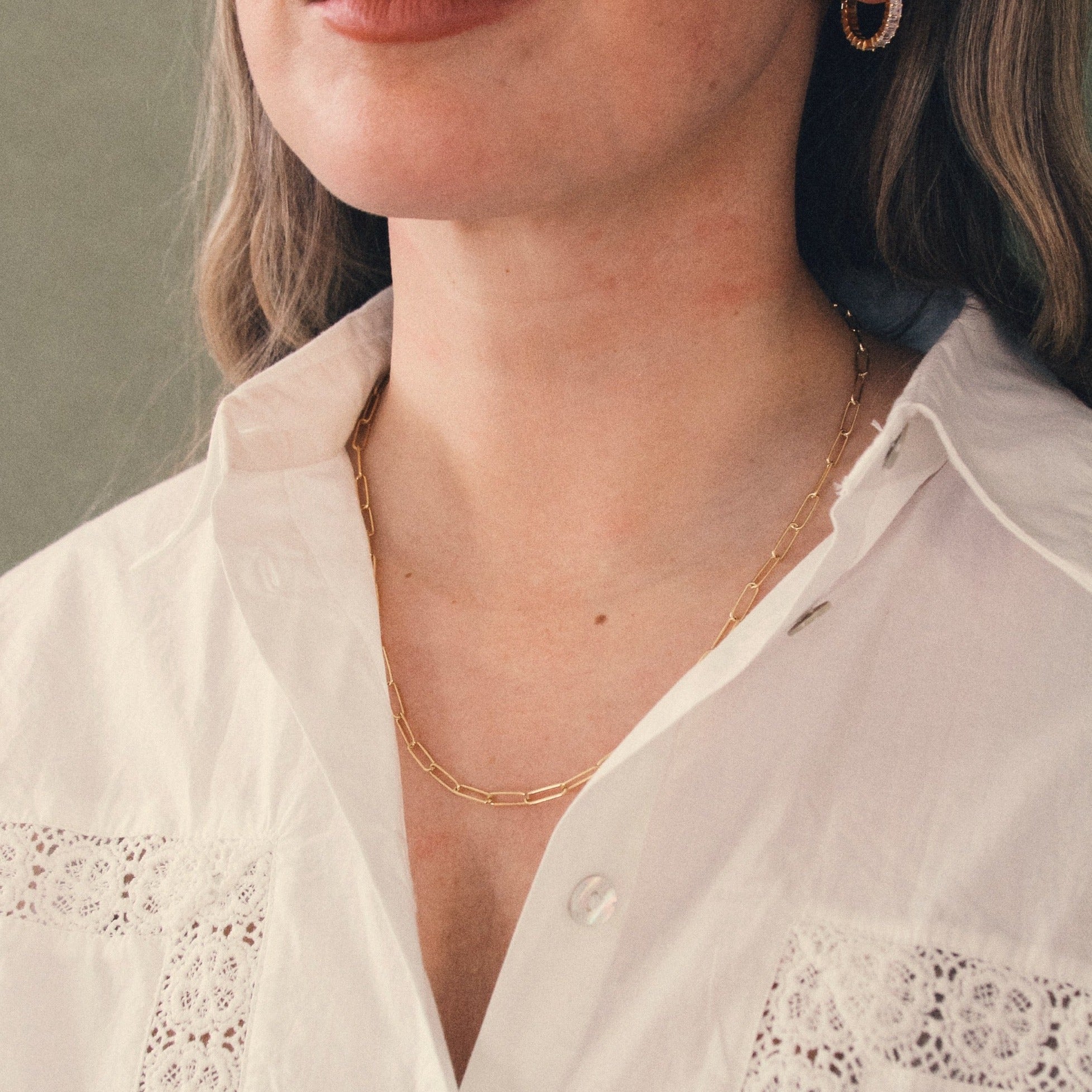 PAPERCLIP LINK NECKLACE