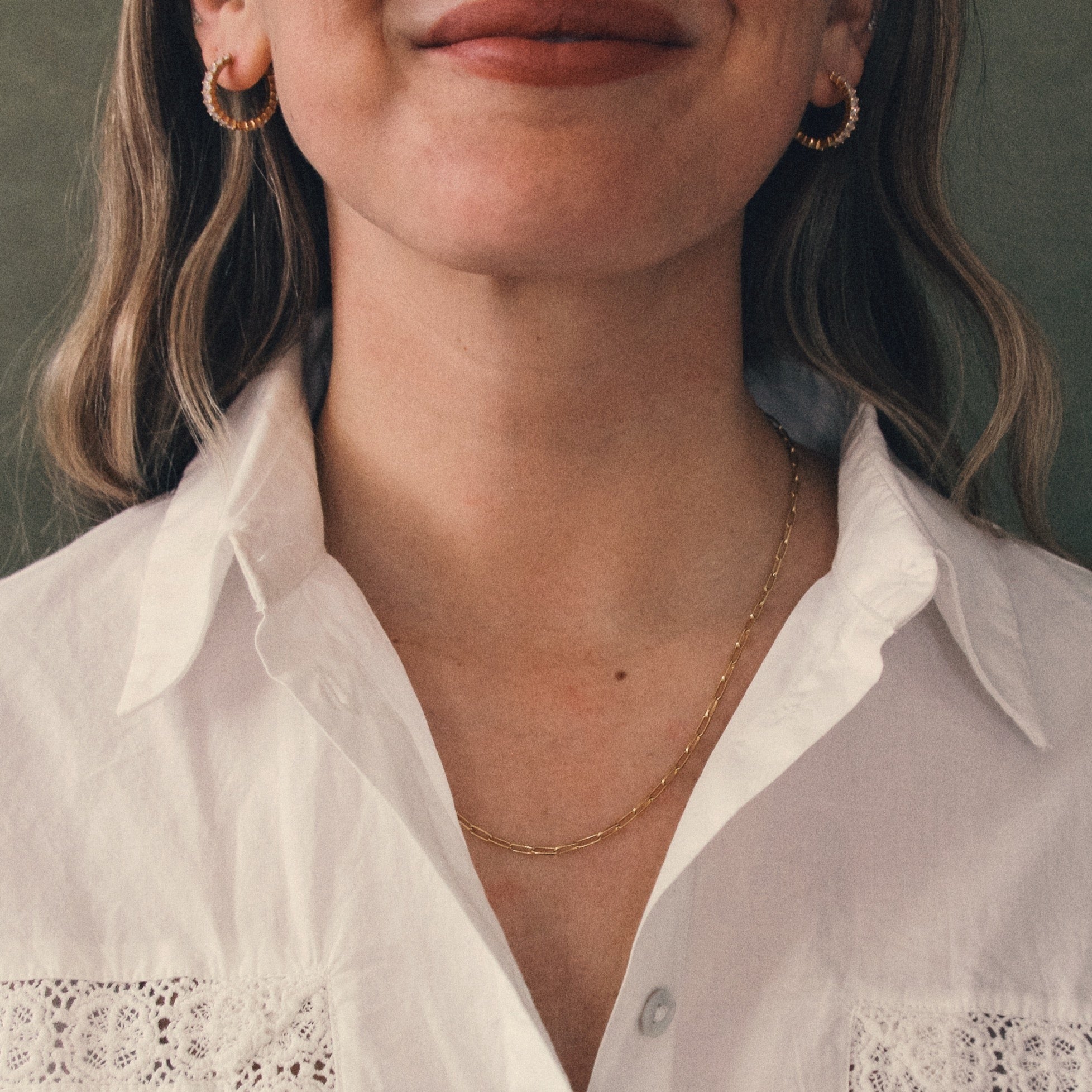 BABY PAPERCLIP LINK NECKLACE