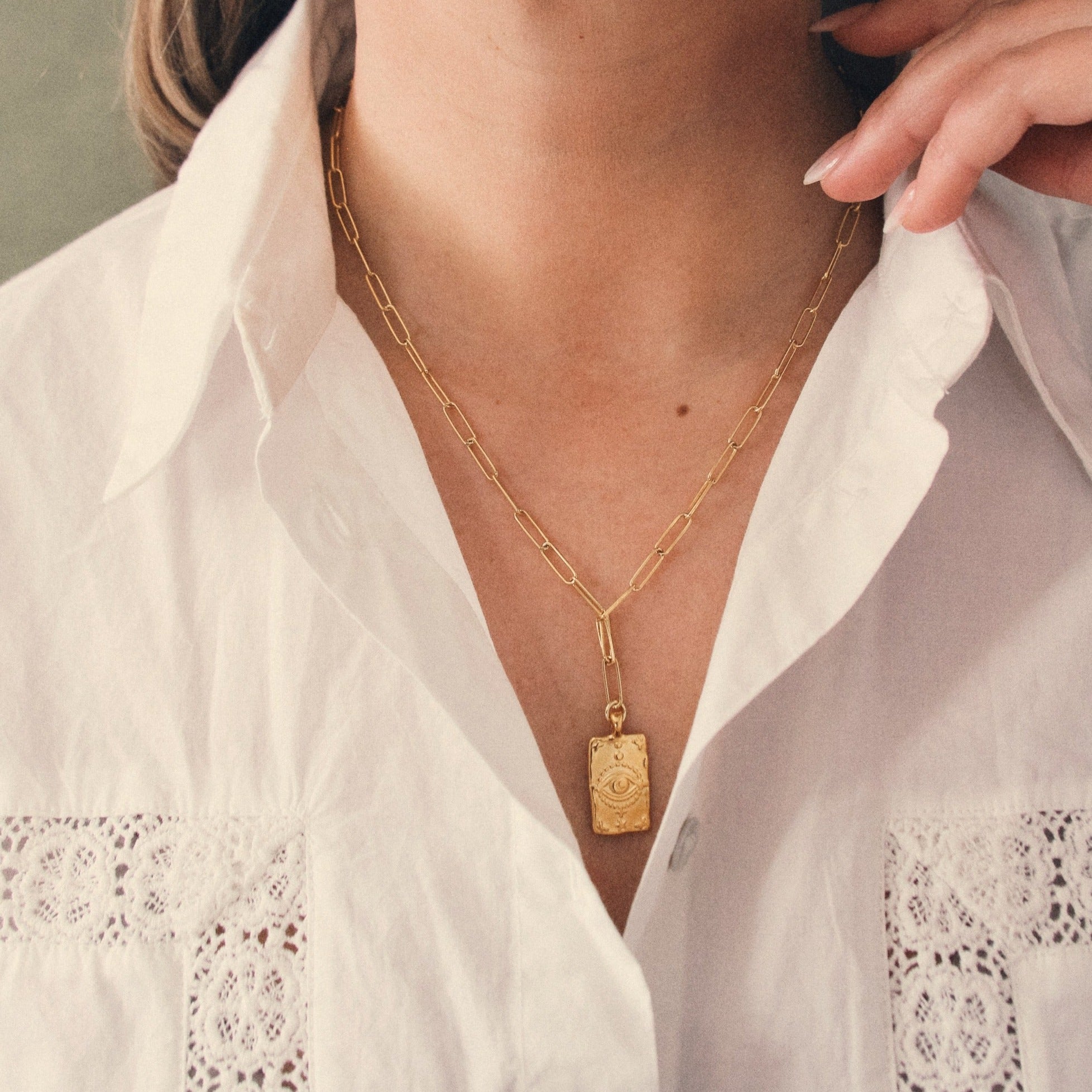 CALLIOPE PAPERCLIP LINK NECKLACE