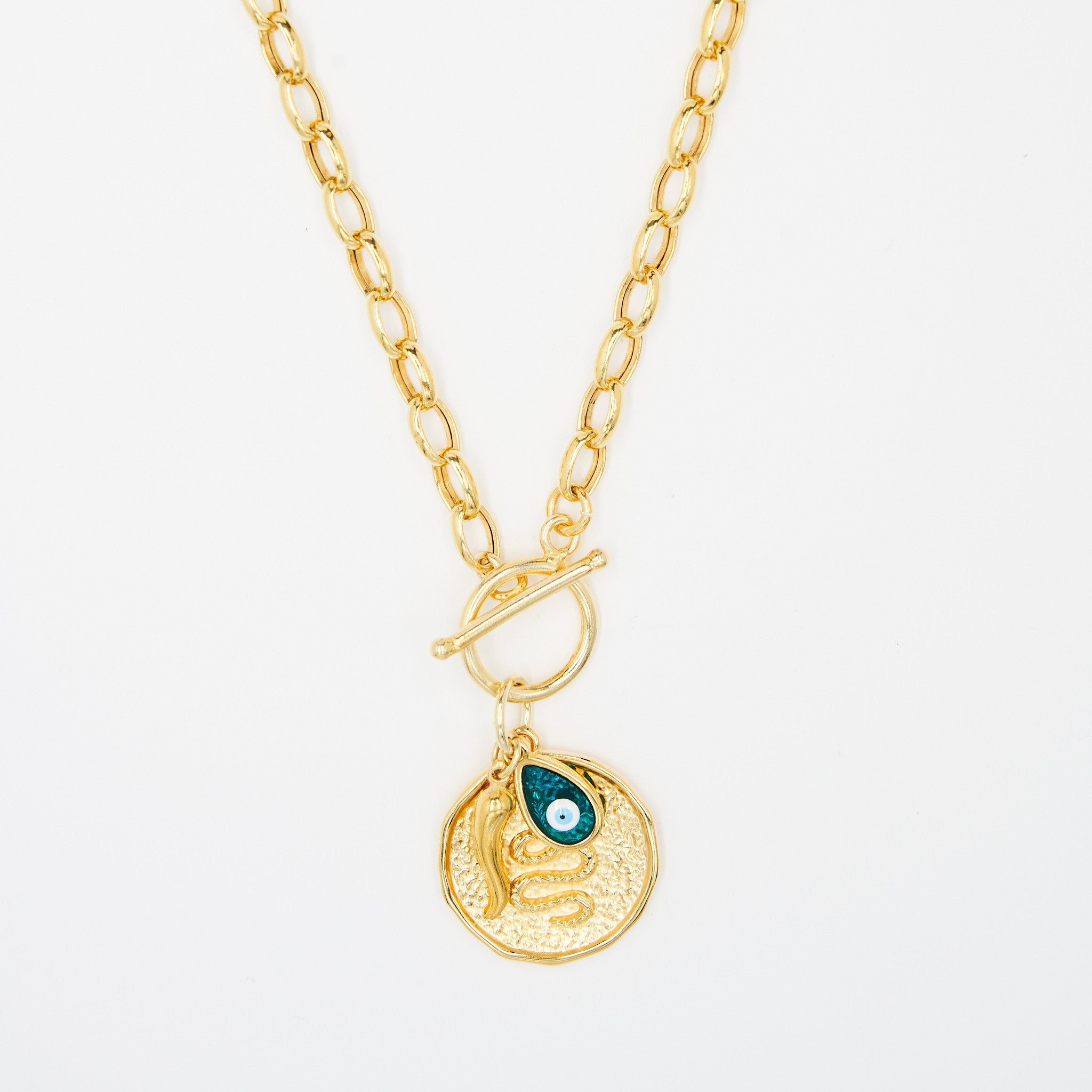CHARM ROLO CHAIN NECKLACE