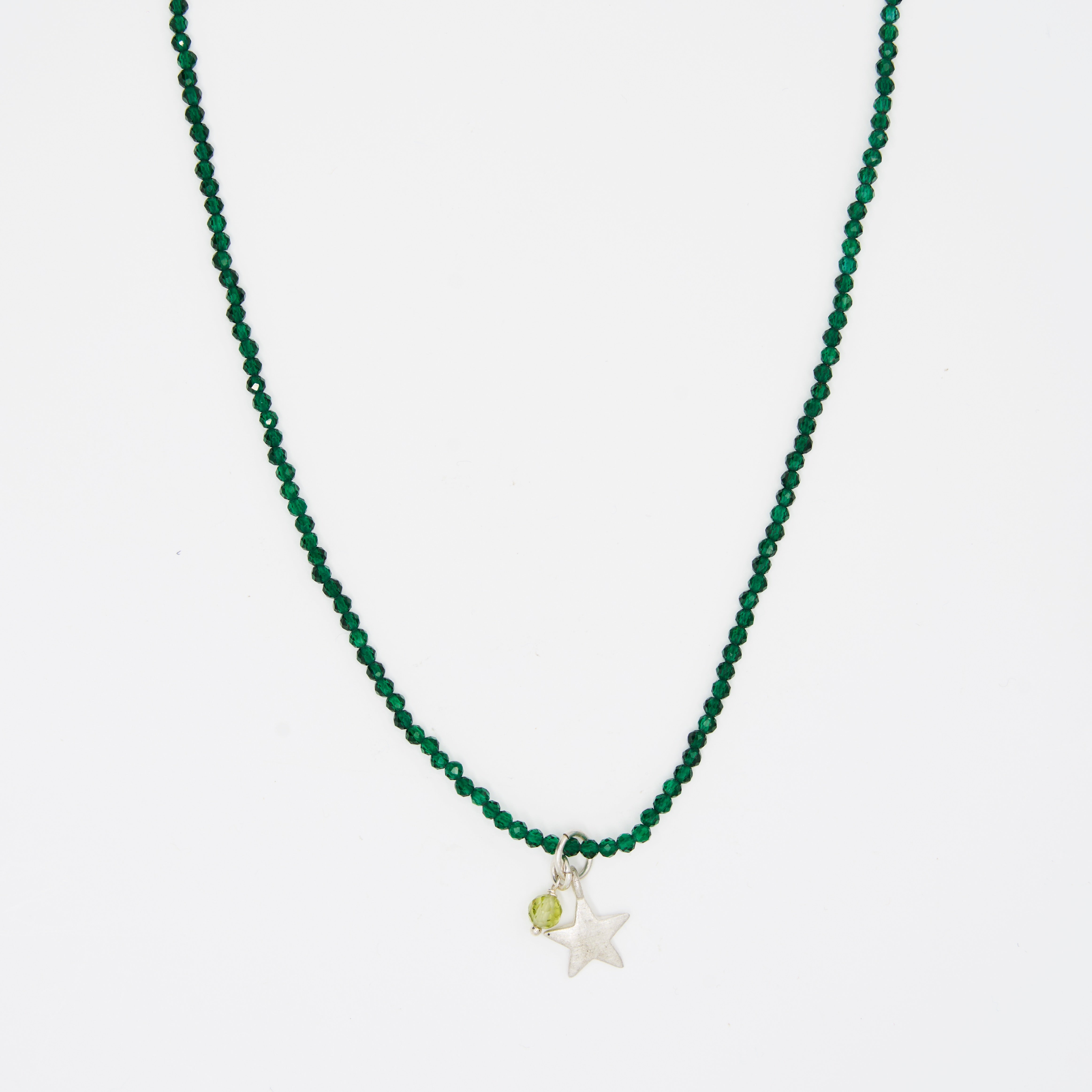 GREEN ONYX STAR NECKLACE
